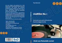 Paul Bartsch: LiveRillen No. 1